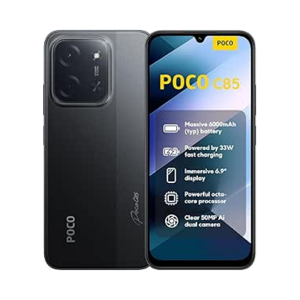 Xiaomi POCO C85 LTE- Black - 6.9 inch - 256GB